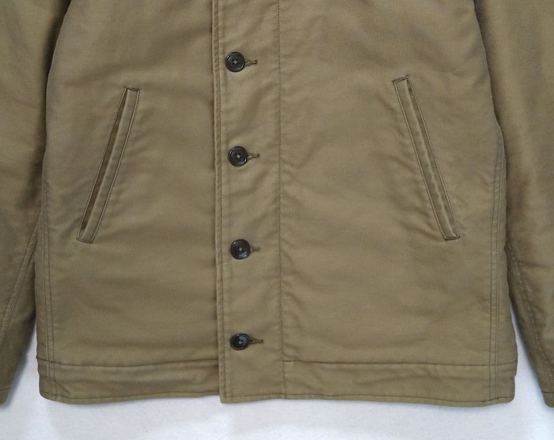 リアルマッコイズ N-1 N1 デッキジャケット カーキ サイズ38
