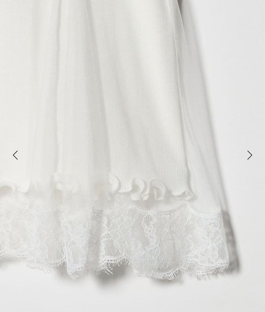 値下げ交渉可能　ミュベール　2025AW シアーレイヤードトップス