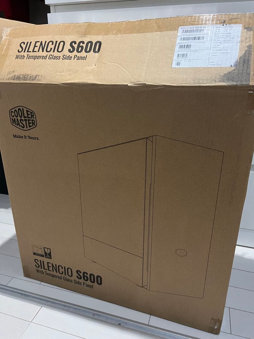 PCケース(自作PC用) cooler master silencio S600