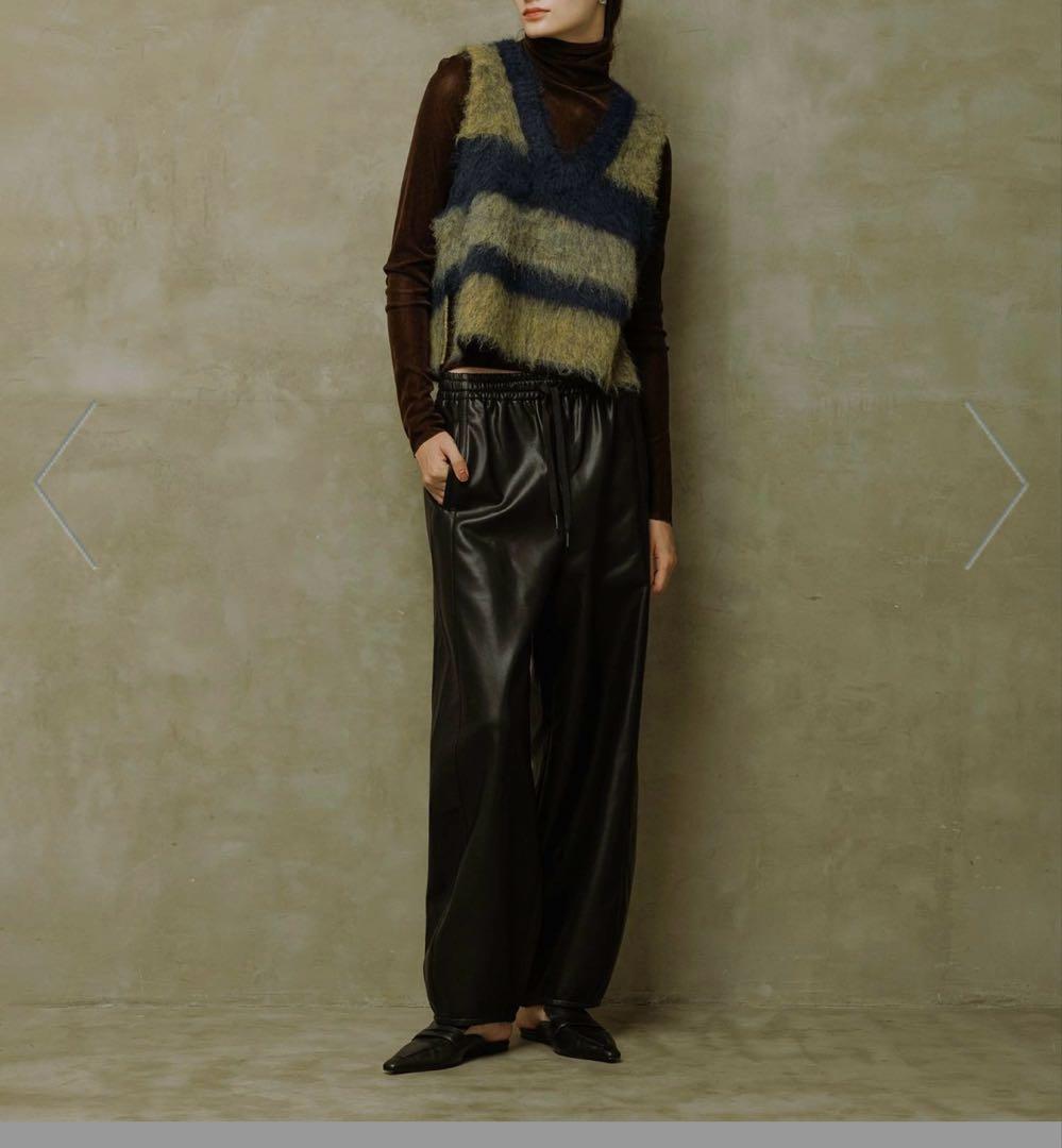 ADAM ET ROPE' 【WEB限定】ブラッシュドボーダーベスト