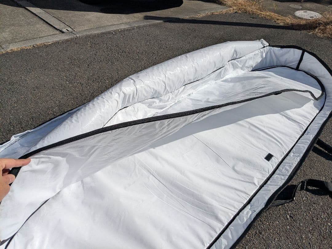 TLS 　2枚収納可サーフボードハードケース　7'0 ミッドレングス　ブラック