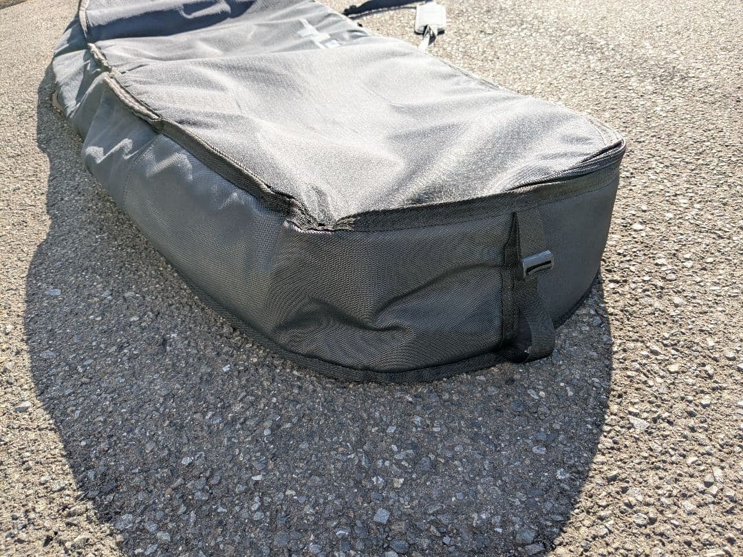 TLS 　2枚収納可サーフボードハードケース　7'0 ミッドレングス　ブラック