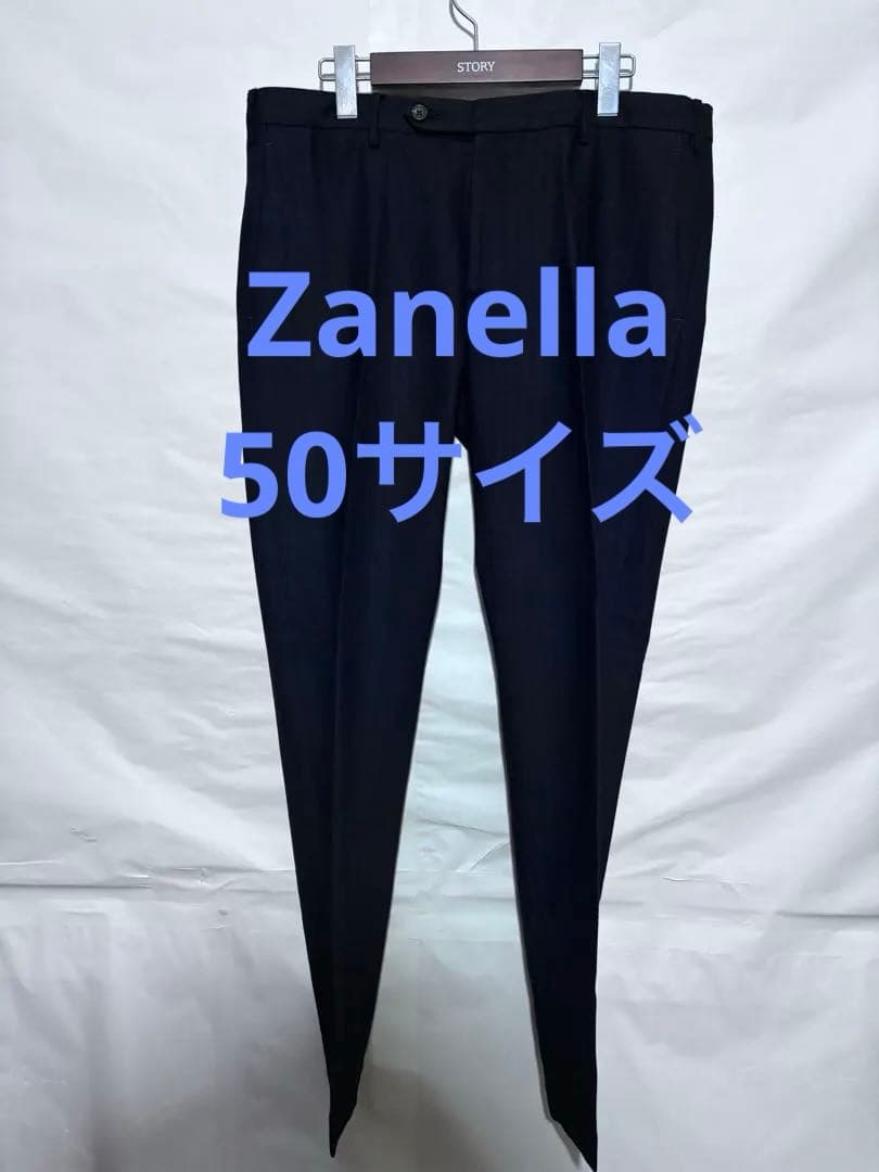 Zanella ストライプ スラックス サイズ50 ザネッラ　フランネル