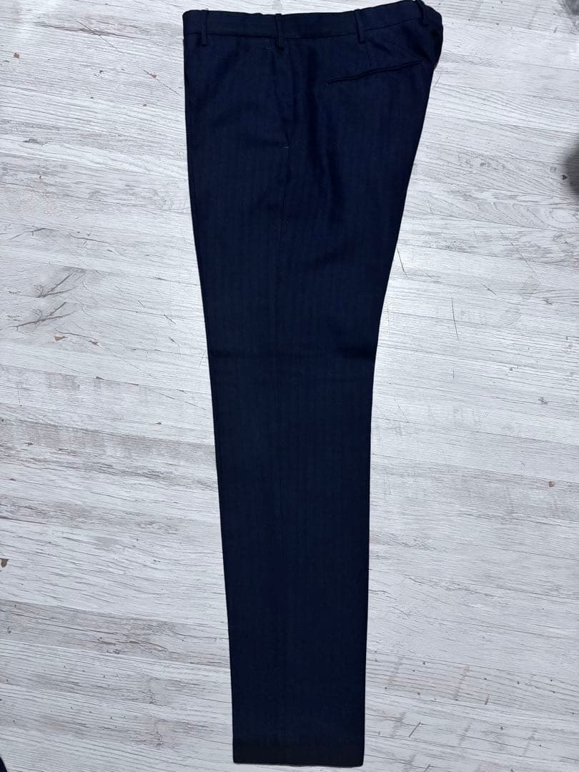 Zanella ストライプ スラックス サイズ50 ザネッラ　フランネル