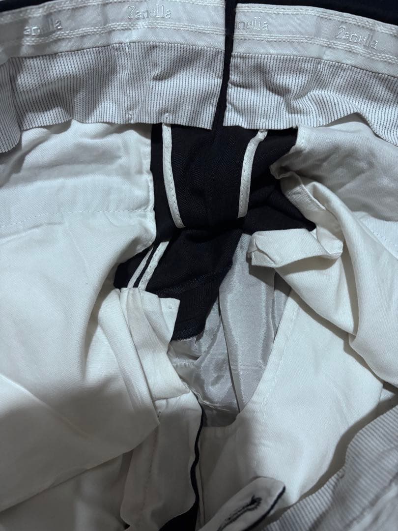 Zanella ストライプ スラックス サイズ50 ザネッラ　フランネル