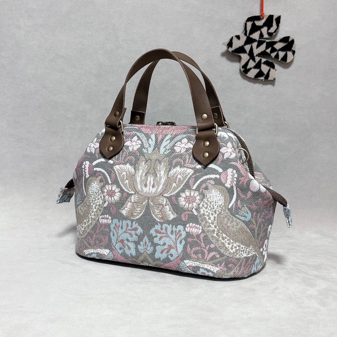 ハンドメイド　William Morris ボストンバッグ⑅︎◡̈︎* Sサイズ