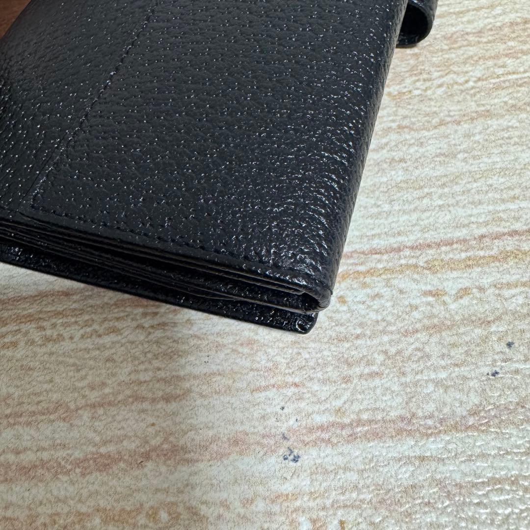 未使用品/箱有 GUCCI 035 1408 長財布 オールレザー ロゴプレート