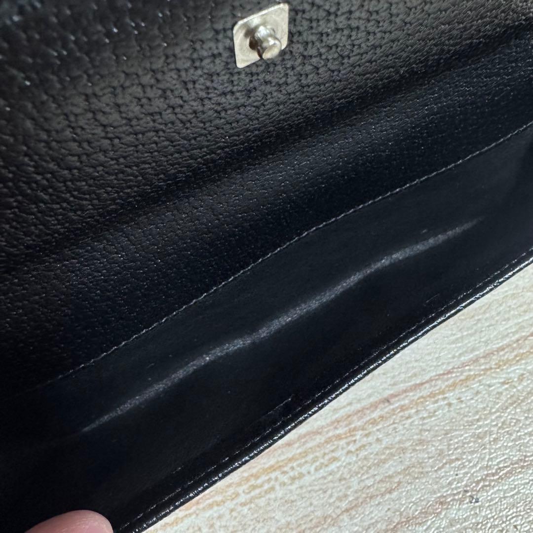 未使用品/箱有 GUCCI 035 1408 長財布 オールレザー ロゴプレート