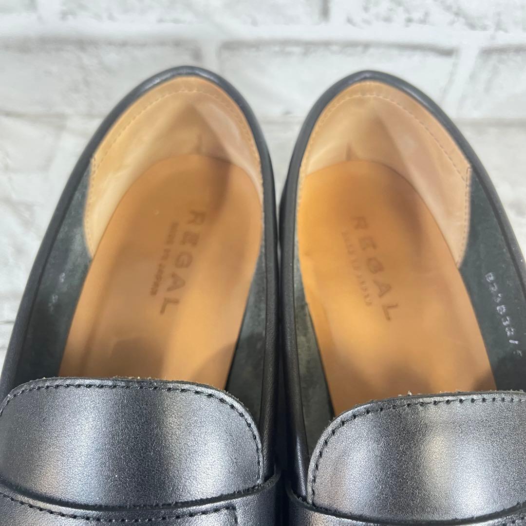 【未使用級】REGAL リーガル ローファー ブラック 22DL 日本製