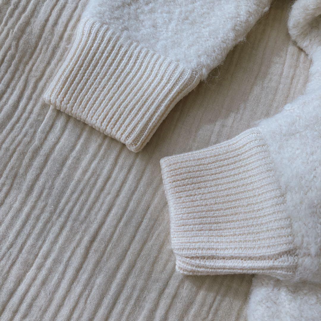 ２３区　ボア　ブルゾン　アウター　アルパカウール　ジャケット　４４　XL