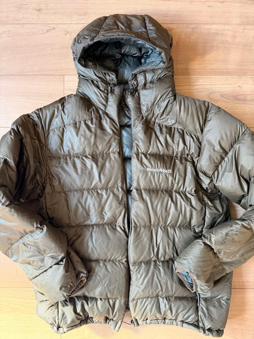 モンベル　ライトアルパインダウンパーカ　オリーブ