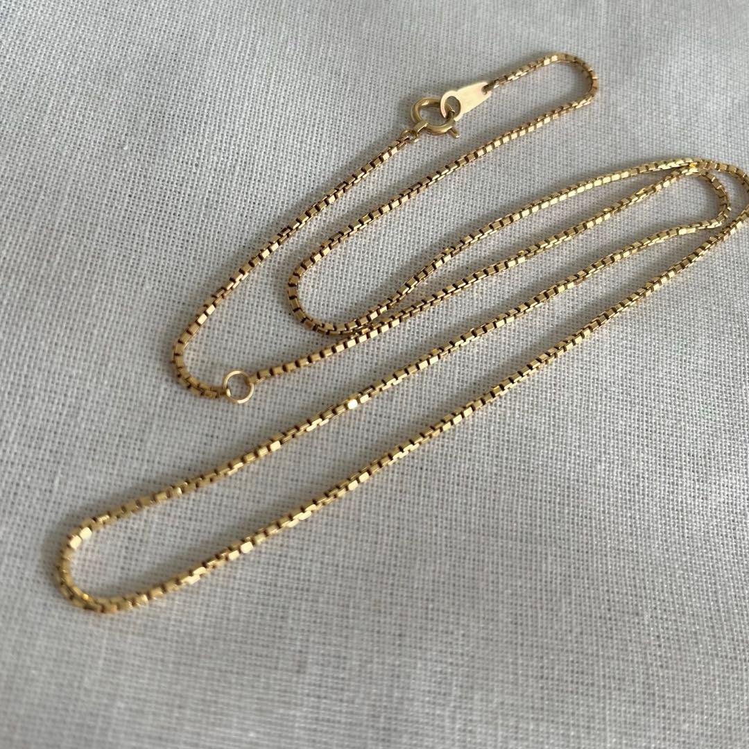 K18　ベネチアンチェーンネックレス　18金