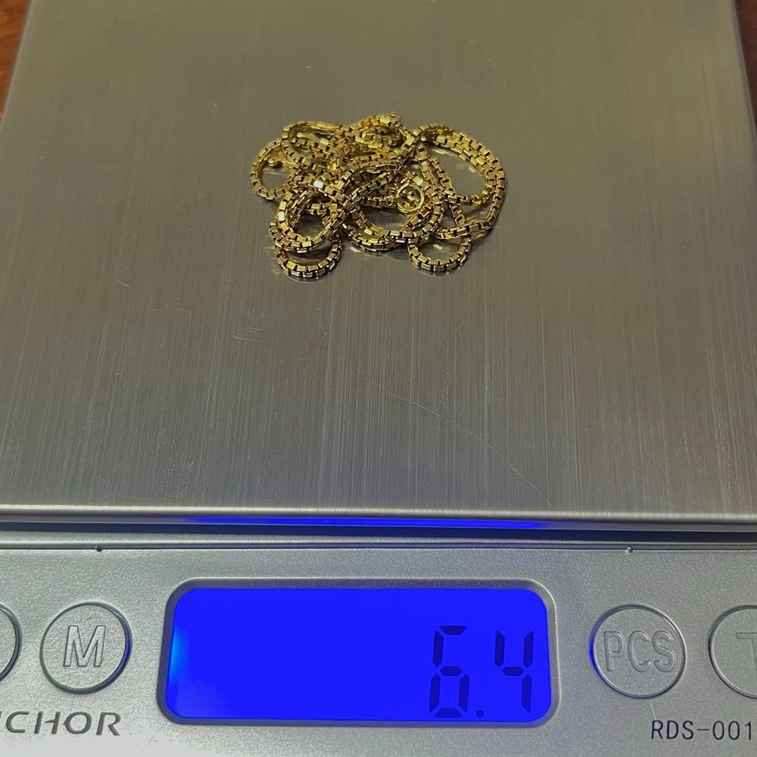 K18　ベネチアンチェーンネックレス　18金