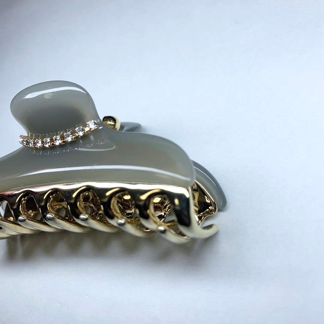 美品 acca アッカ ヘアクリップ ニューコラーナ ラインストーン M 保存袋
