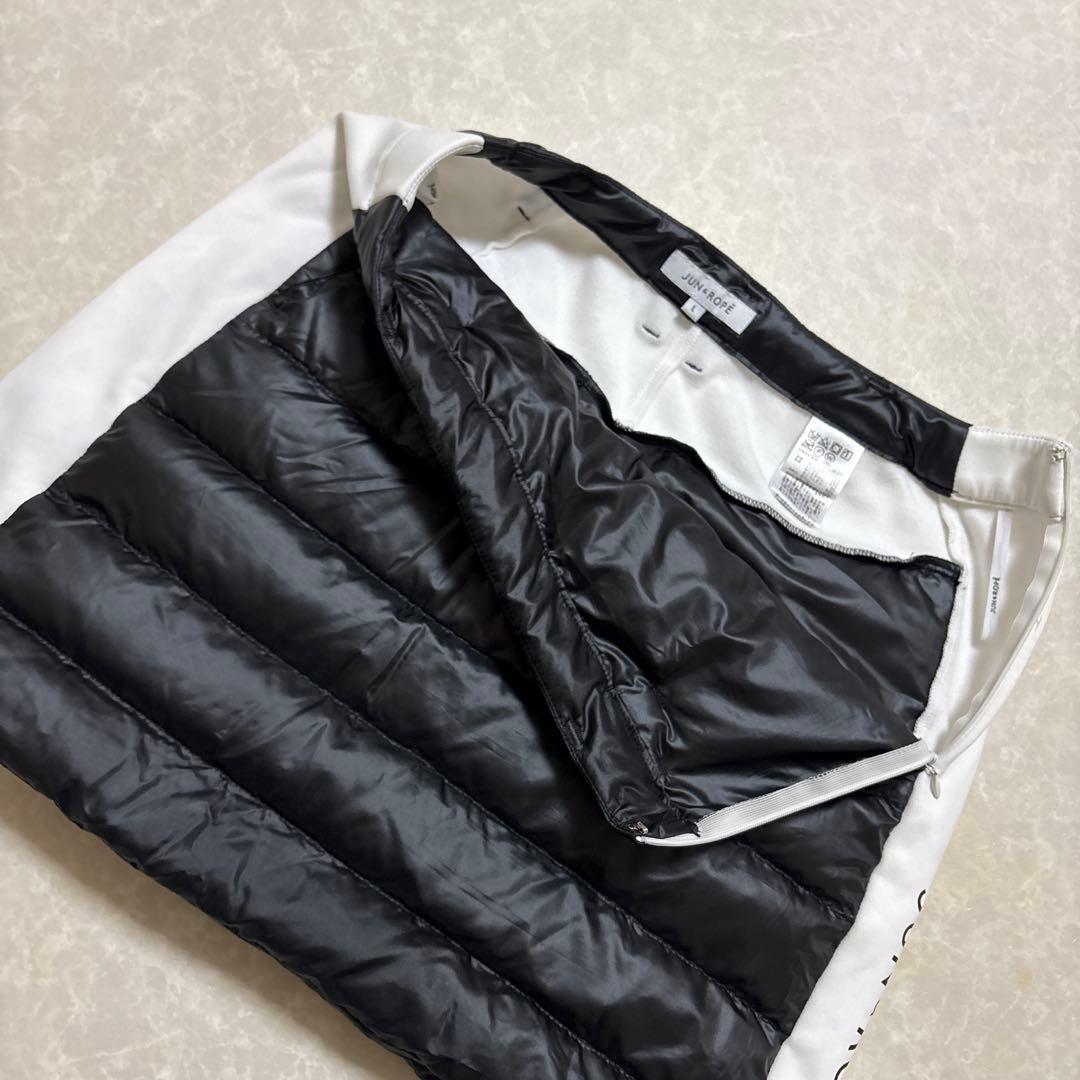 ジュン&ロペ★撥水★ダウン90%フェザー10%★ストレッチスカート【サイズL】