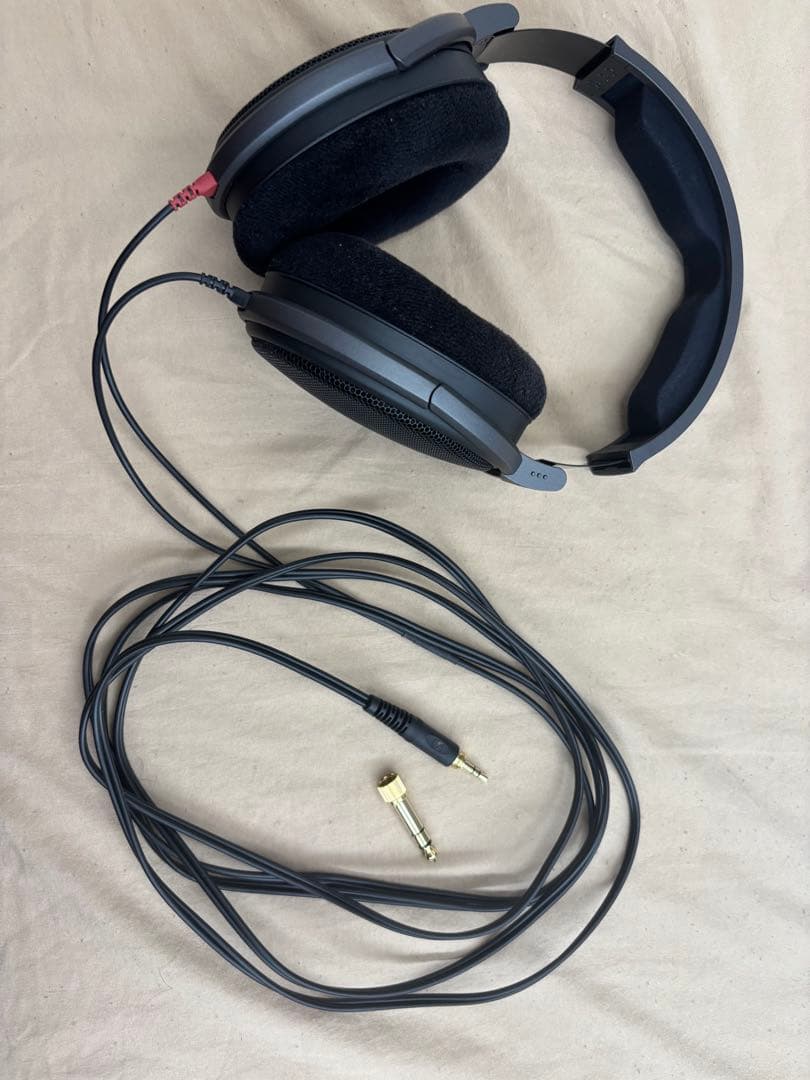SENNHEISER HD600 開放型ヘッドホン 純正ケーブル付属 美品