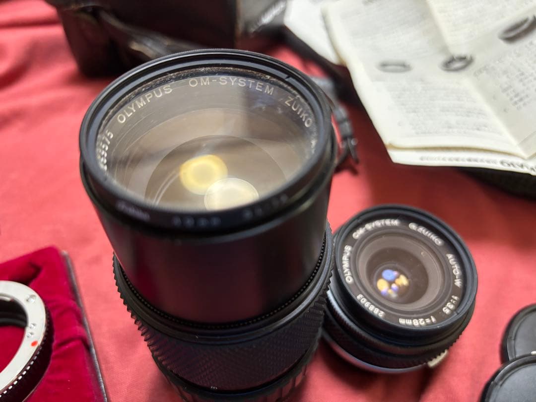 OLYMPUS OM-2 レンズ付き！ オリンパス レンズ類と付属品　説明書
