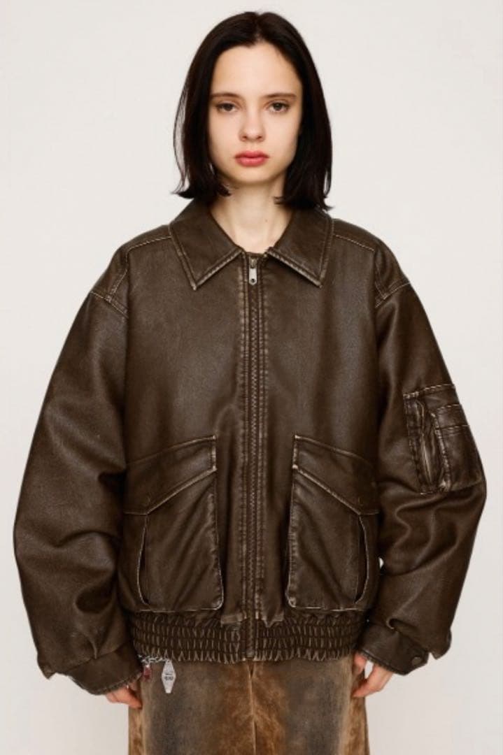 SLY WASHED PUFFER ブルゾン BRN