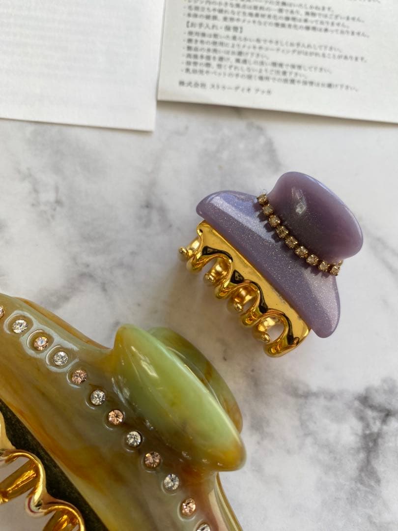 ほ*ん様 acca ヘアクリップ　大　バンス　クリップ　アッカ　ベージュ