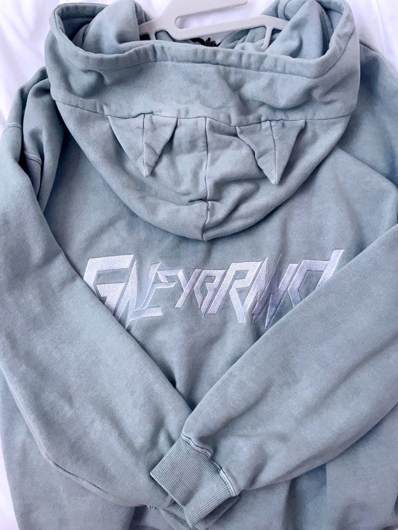 GALFY (ガルフィー) 染め染めデスメタルにゃんにゃんパーカー GREIGE