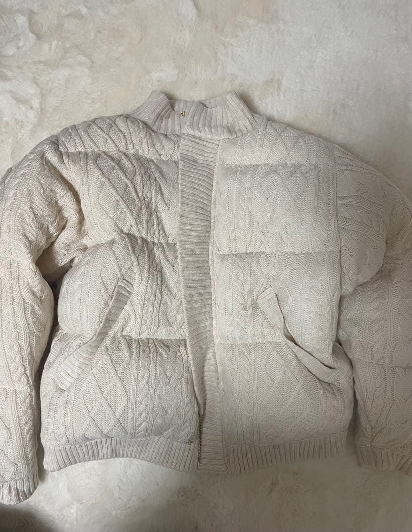 ジャケット・アウター Ambre Neige volume knit padded jacket