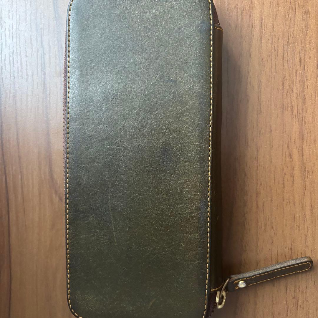 ※最終値下げ バハギア ラウンドジップペンケース プエブロ オリーバ