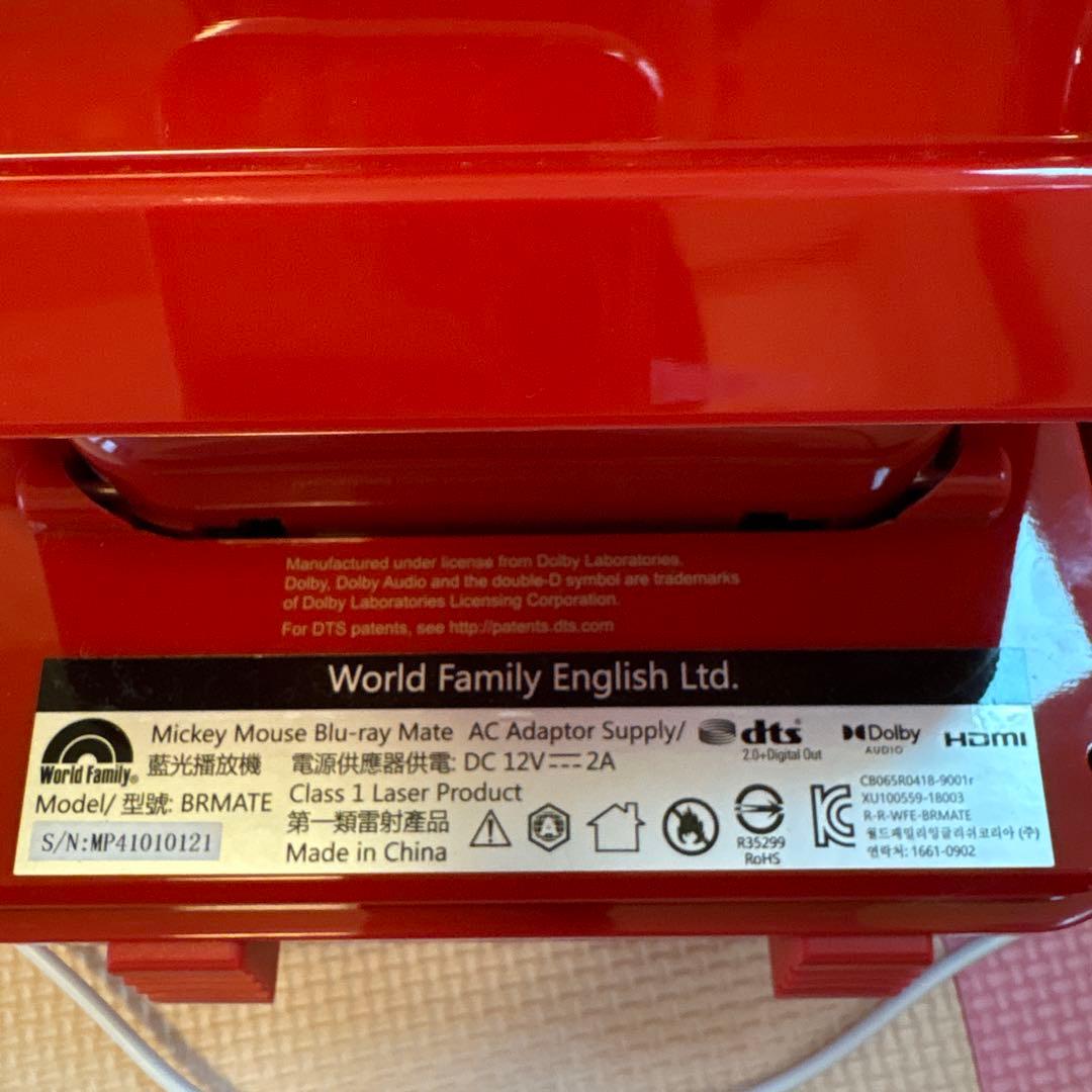 DWE DVDプレイヤー ミッキー型