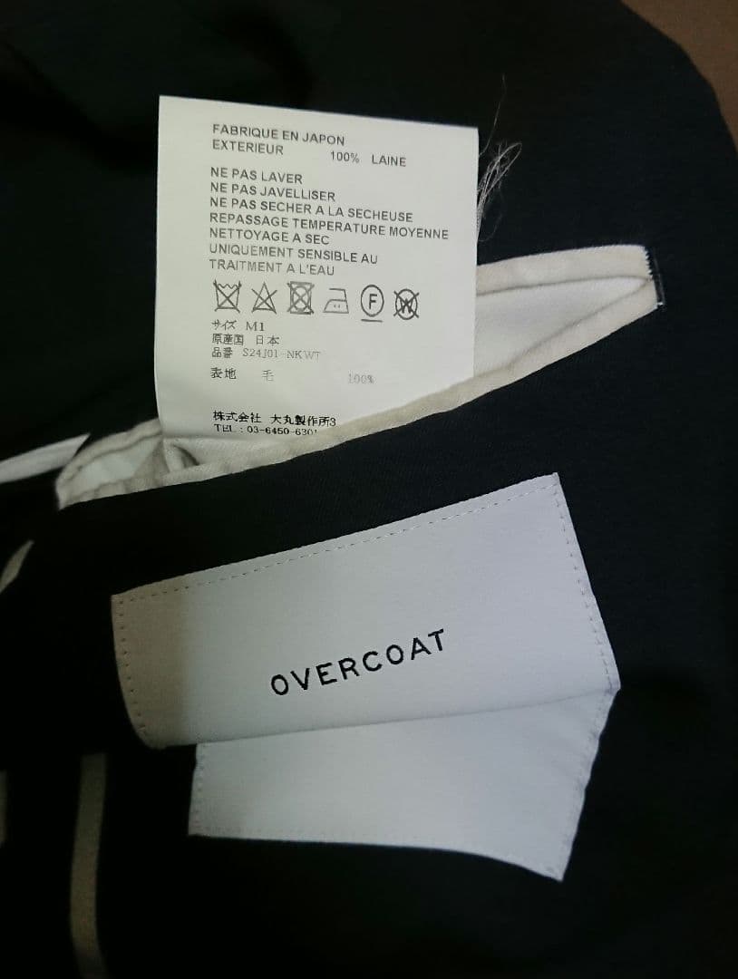 OVERCOAT オーバーコート24ss テーラードジャケット