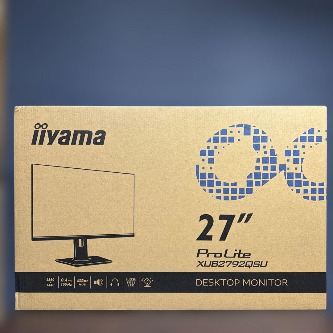 iiyama 液晶ディスプレイ XUB2792QSU-B6 WQHD対応