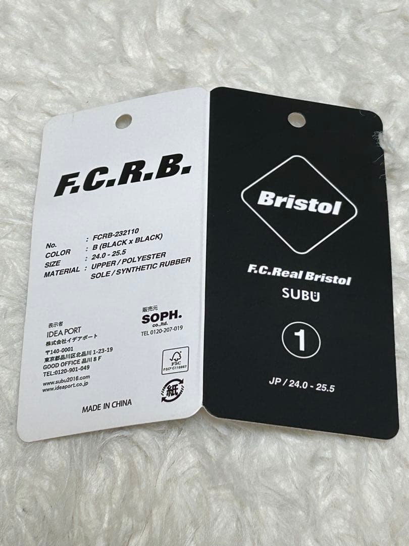 【①】【未使用】SUBU x F.C.REAL BRISTOL SANDALS