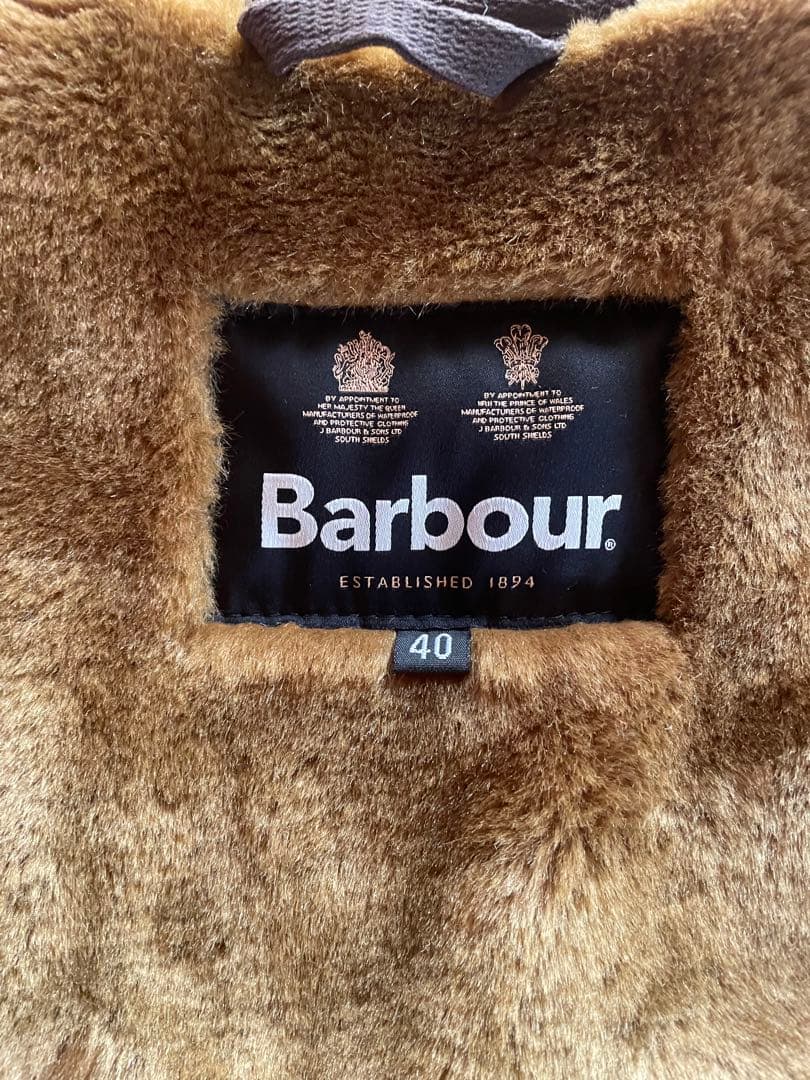 Barbour ボア ベスト ベージュ 40 ユニセックス
