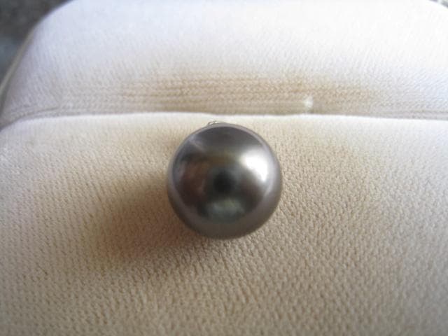 ☆綺麗！照り天然黒蝶真珠11.0mm pt900ペンダント★新品同様！