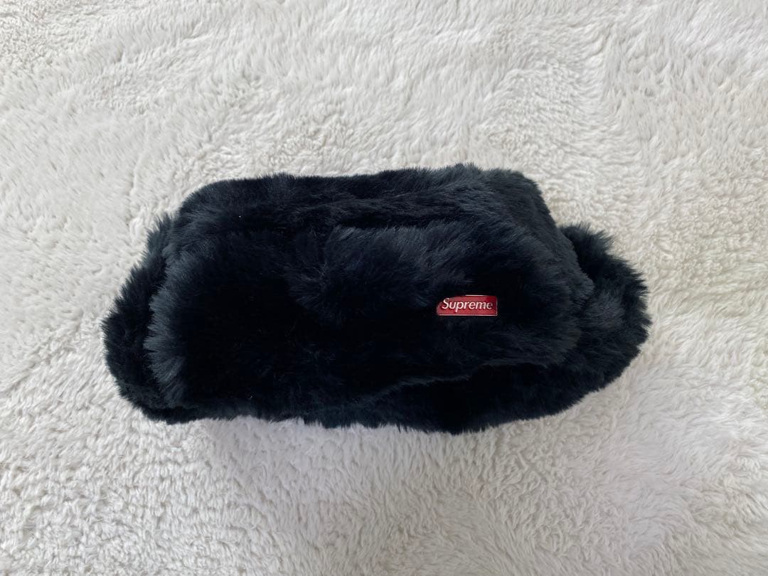 Supreme Ushanka Hat 黒　M/Lサイズ