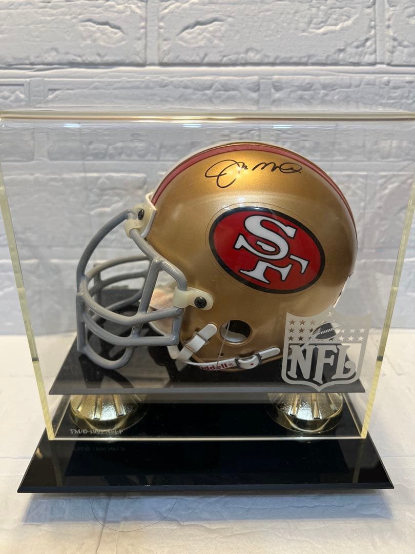 ジョー・モンタナ【SF 49ers 】直筆サイン入りミニヘルメット