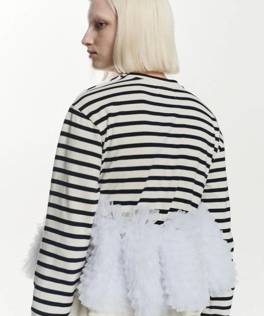 正規品 Bibiy. FRANCINE TULLE TOP 25AW NAVY