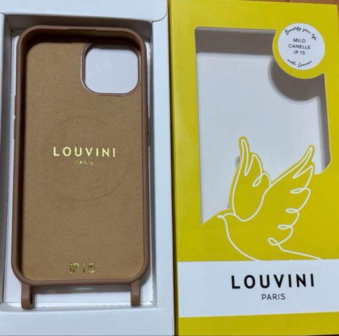 LOUVINI ベージュ iPhone15用ケース