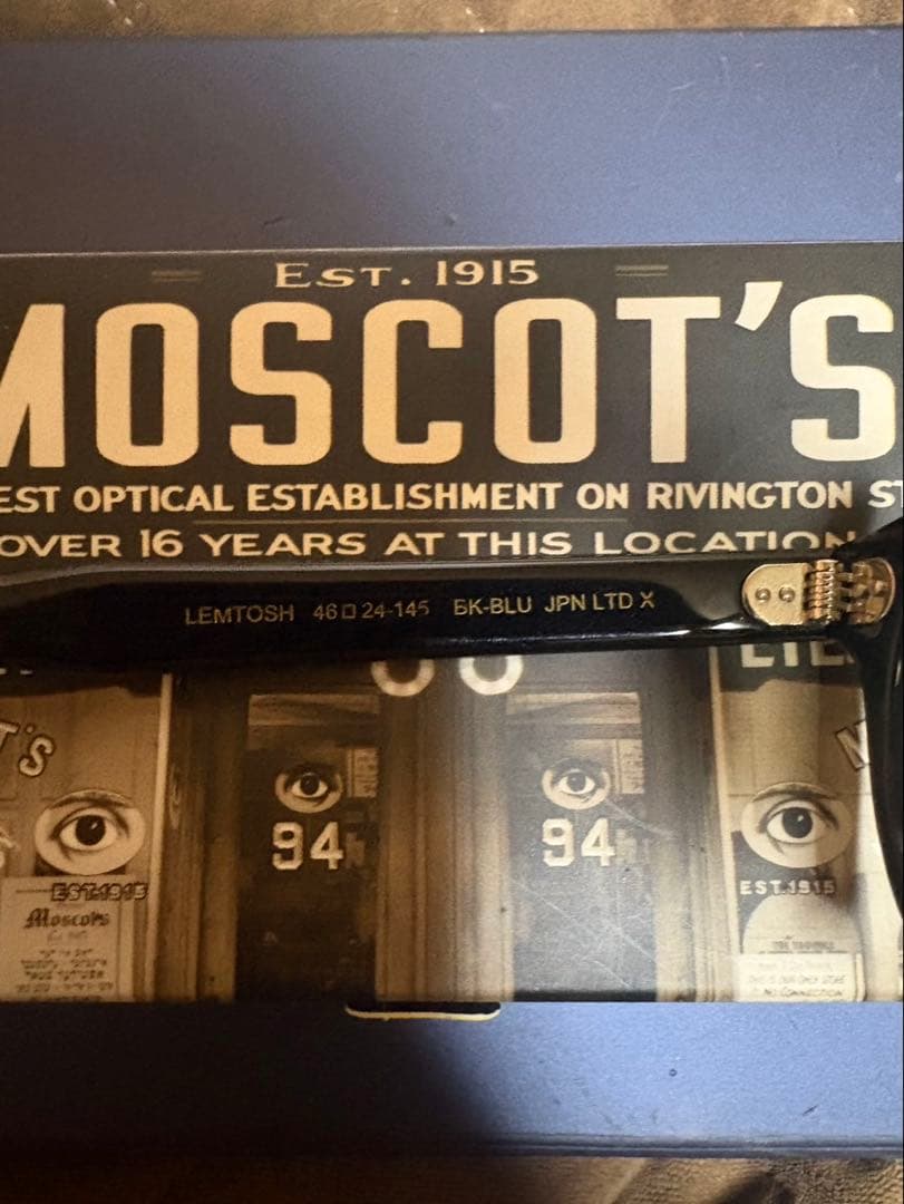 MOSCOT レムトッシュ　46サングラス　ガラスレンズ付き