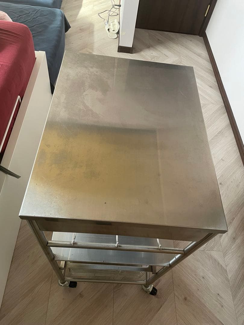 廃盤品　IKEA イケア ステンレス製キッチンワゴン
