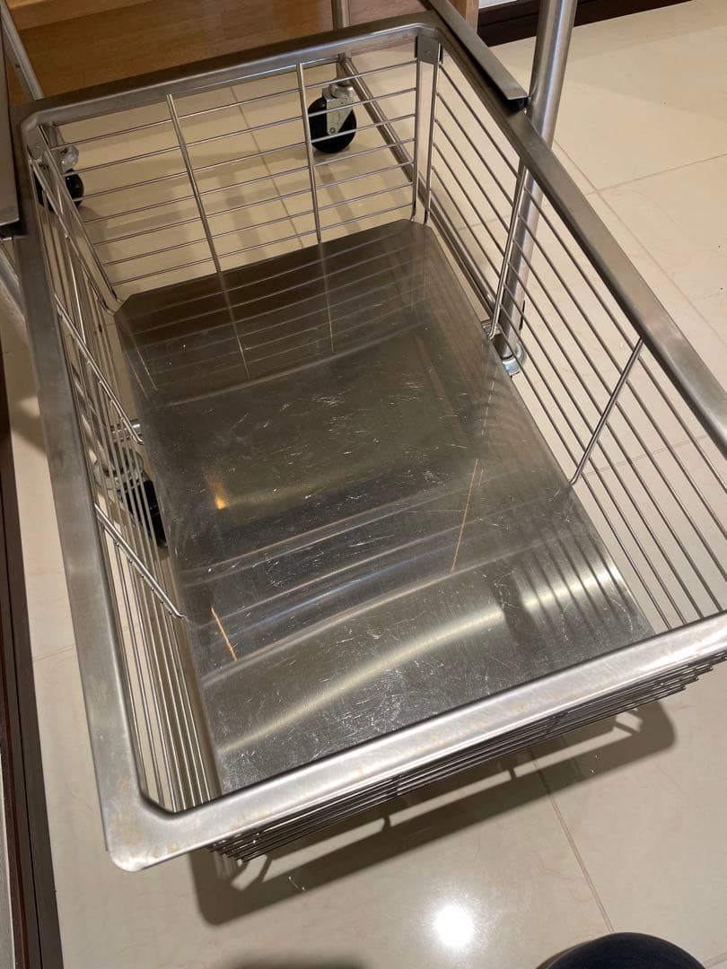 廃盤品　IKEA イケア ステンレス製キッチンワゴン