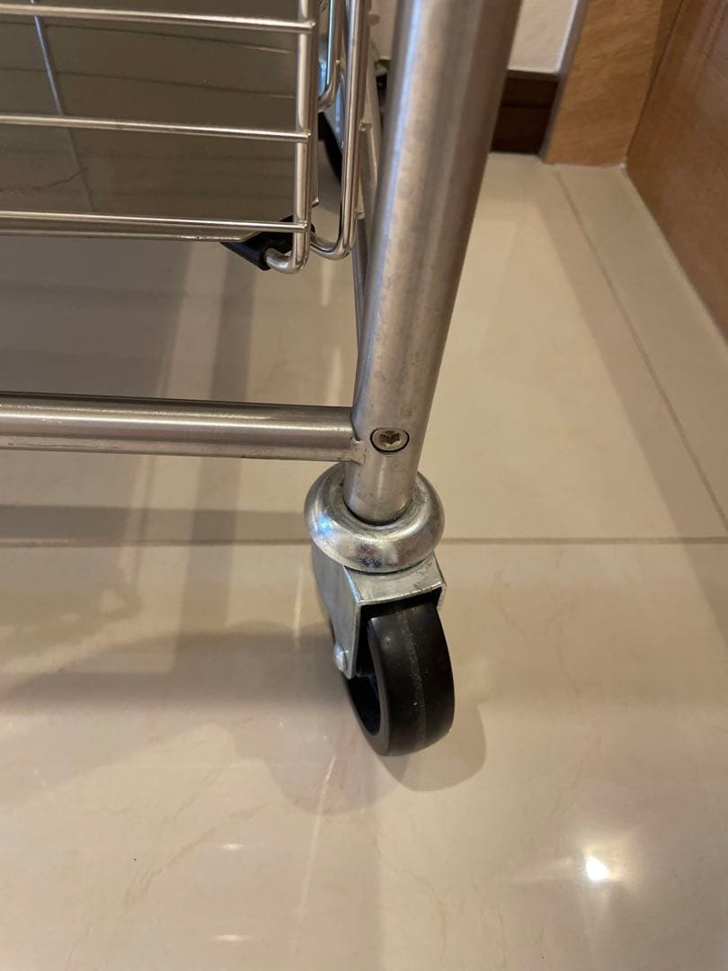 廃盤品　IKEA イケア ステンレス製キッチンワゴン