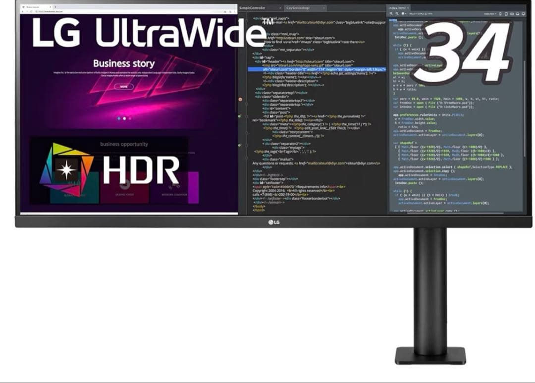 【保証有】LG ウルトラワイドモニター 本体　34WN780-B