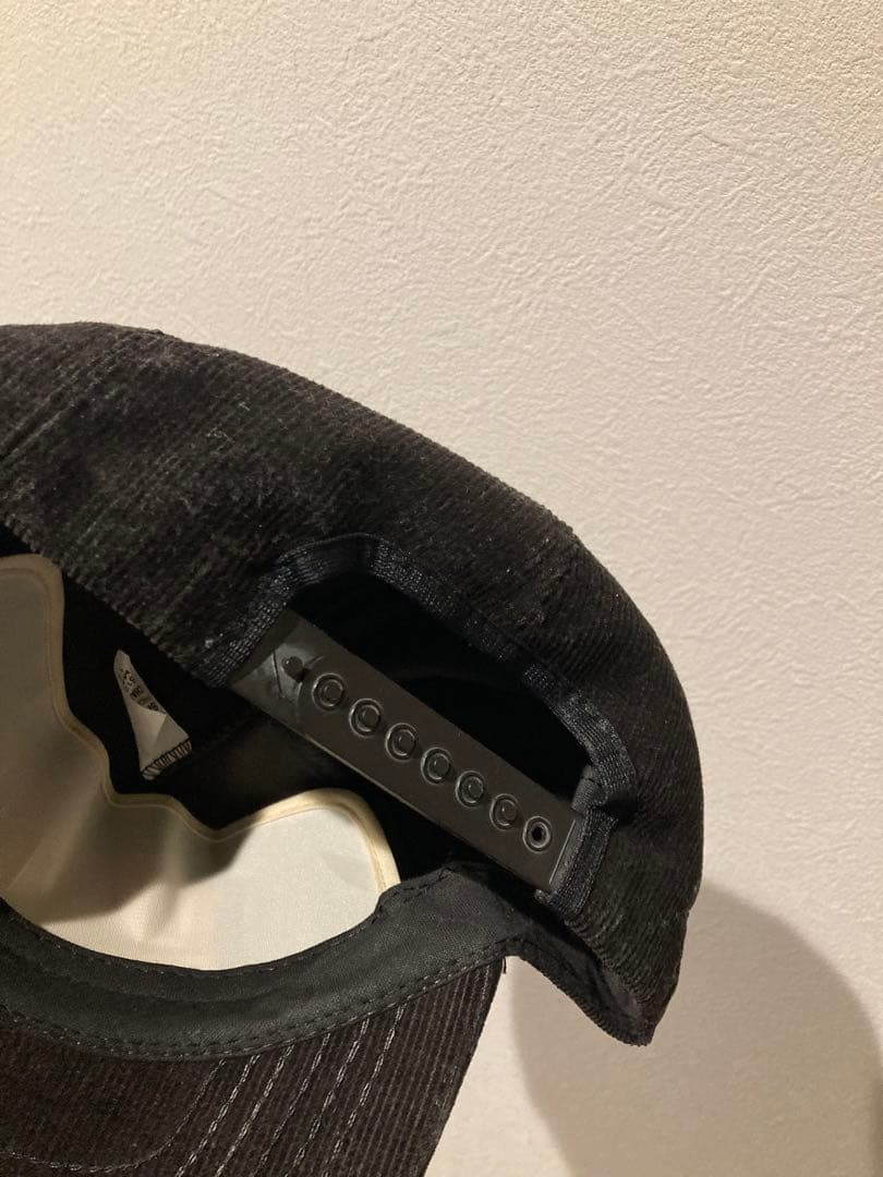 レア 90s コーデュロイ トラッカーキャップ USA製 企業 ブラック 黒