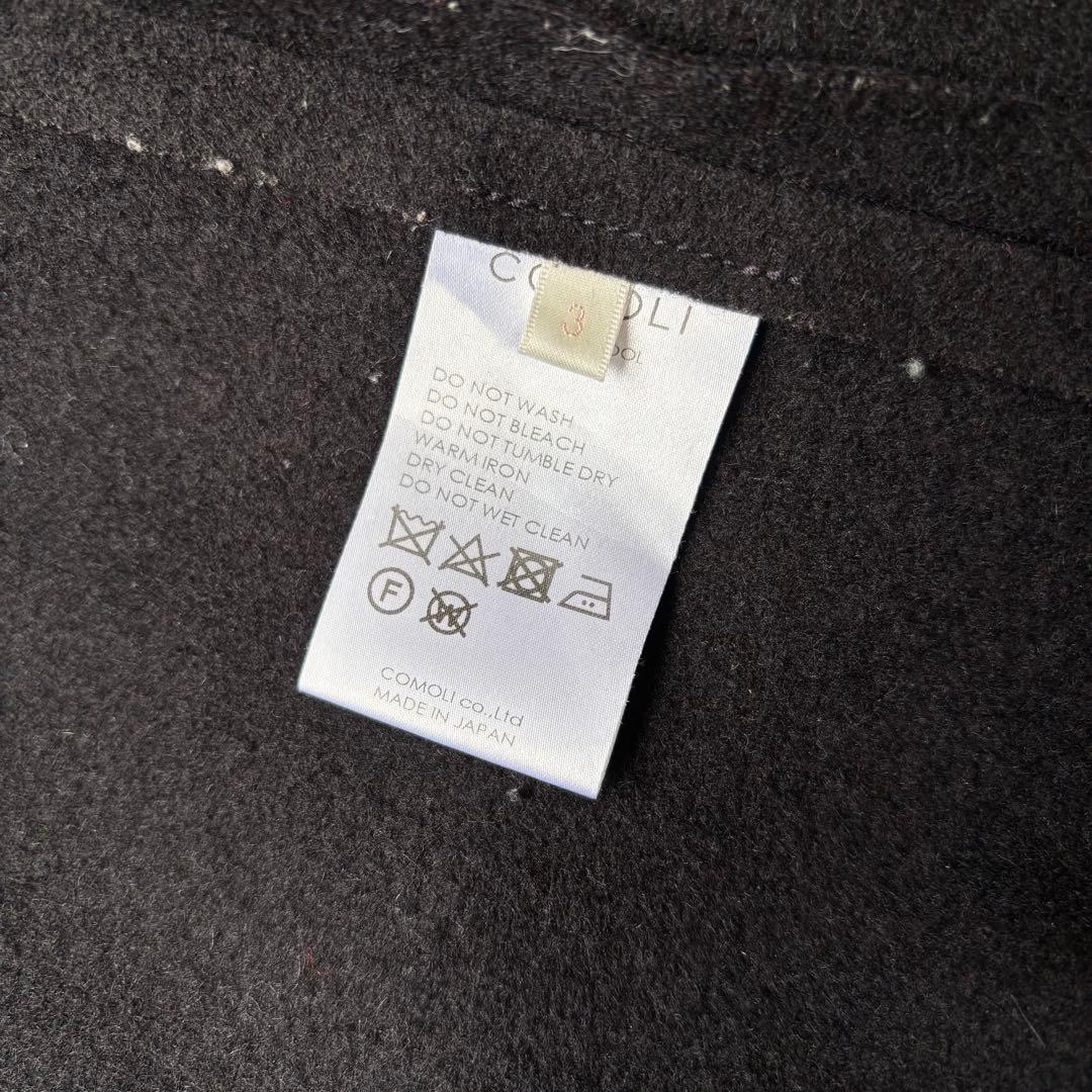 コモリ COMOLI フーデッドコート メルトンコート
