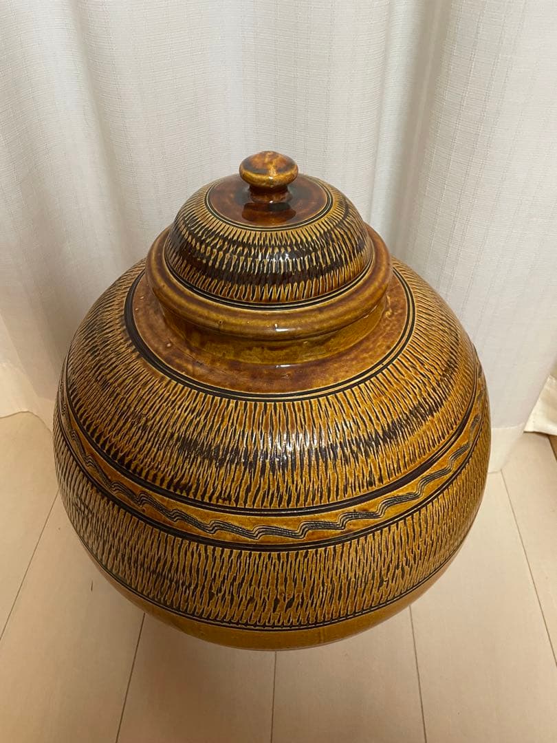 小鹿田 坂本茂木 作 高さ50cm 大壺 民藝　小鹿田焼