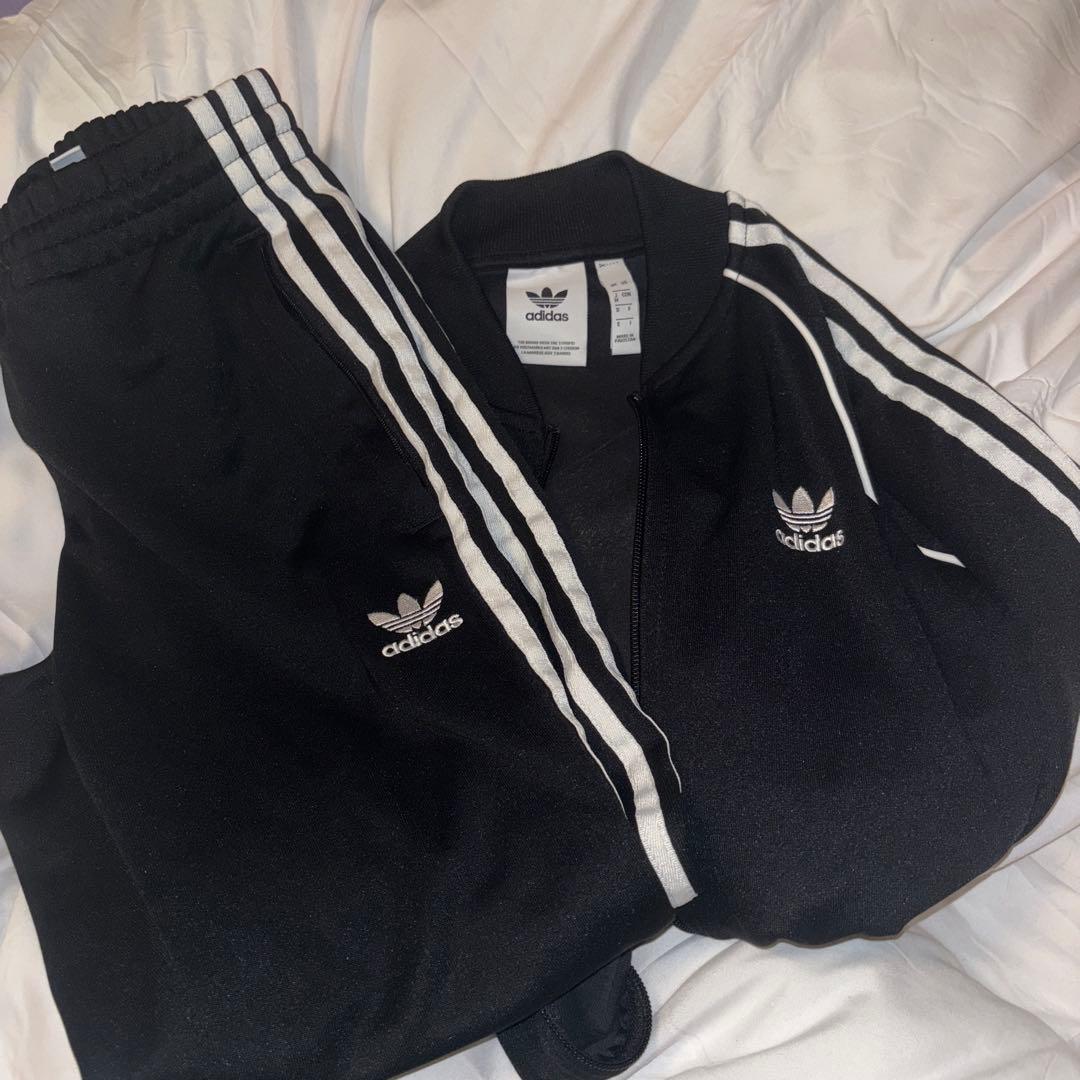 adidas アディダス　ジャージ上下　セットアップ　トレフォイル　スリーライン