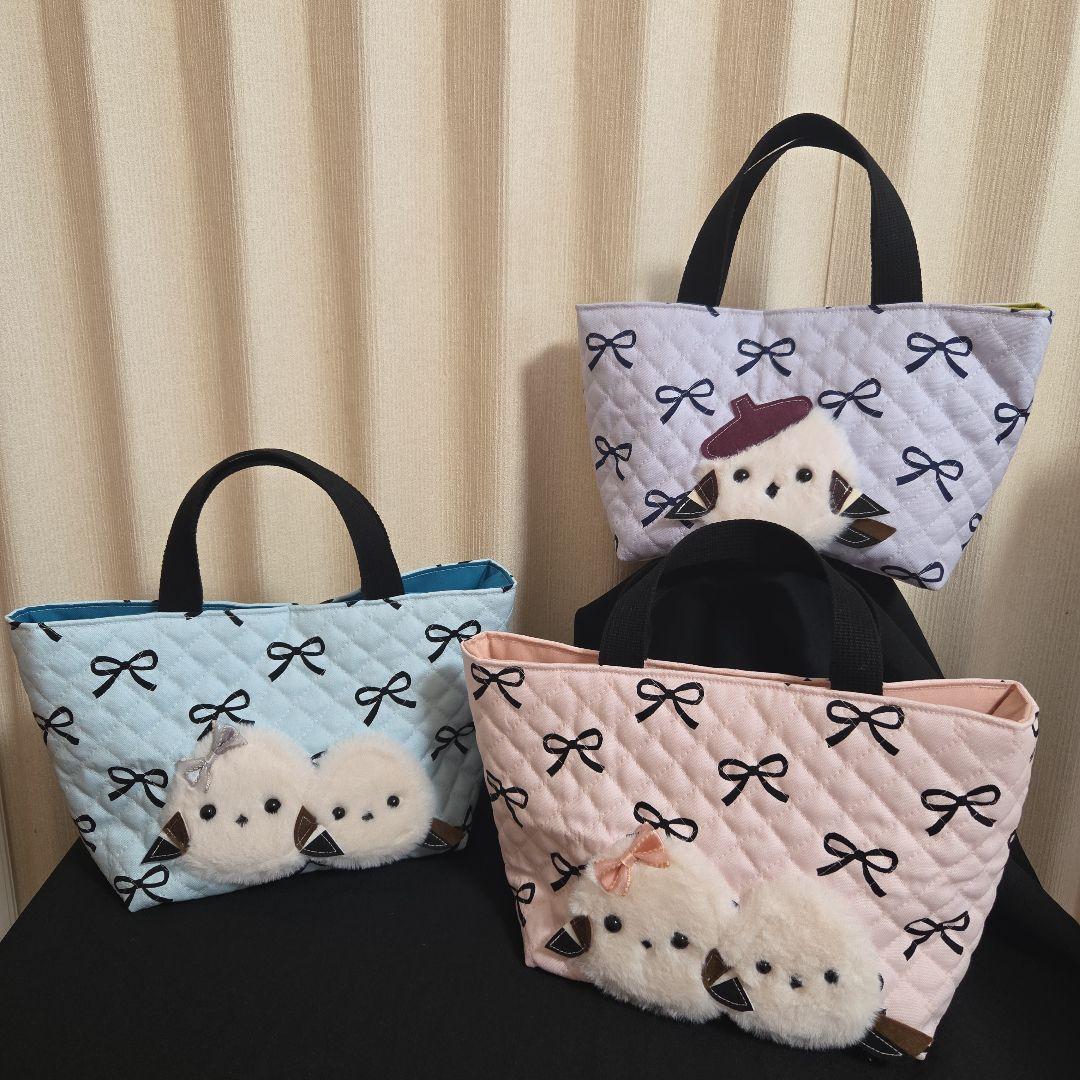 ●むーちゃん●親子もふもふシマエナガ　トートバッグ