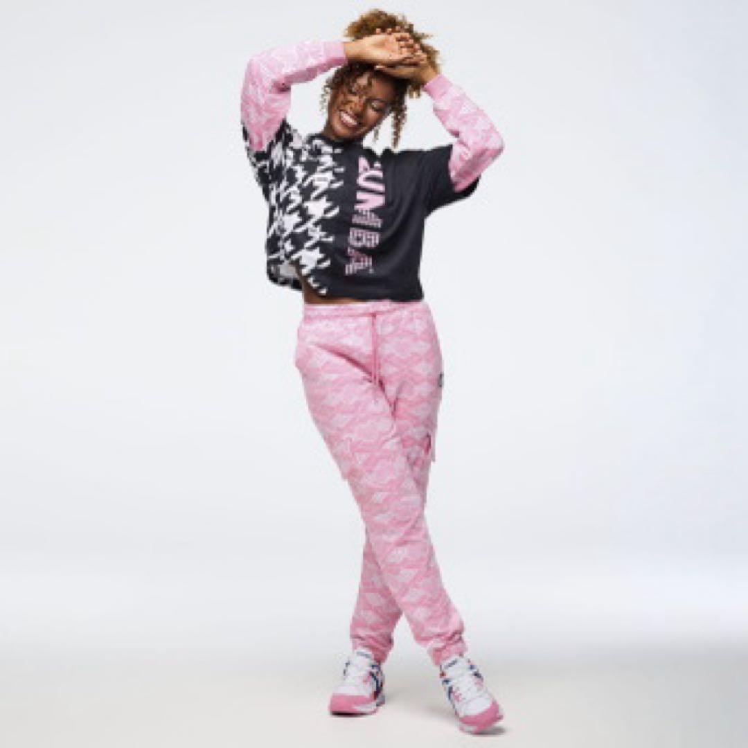 【1/26超最新作】ZUMBATシャツ モノクロ千鳥柄　Mサイズ