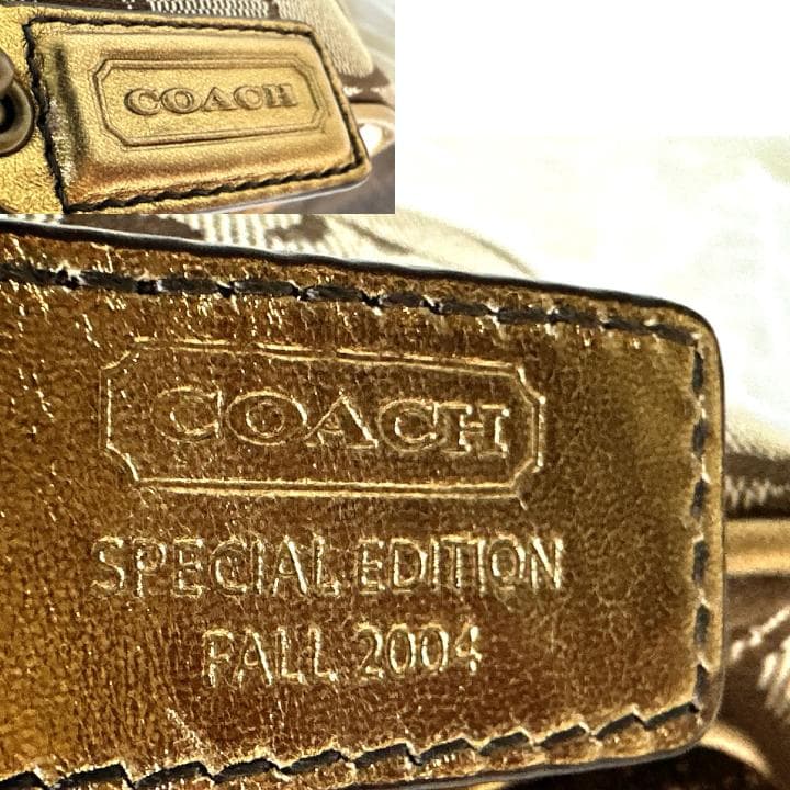 希少・限定版 COACH Signature 2004秋 GOLD SOHO
