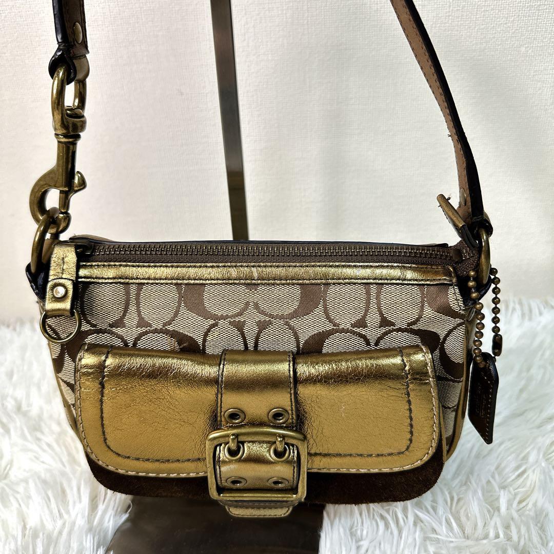 希少・限定版 COACH Signature 2004秋 GOLD SOHO