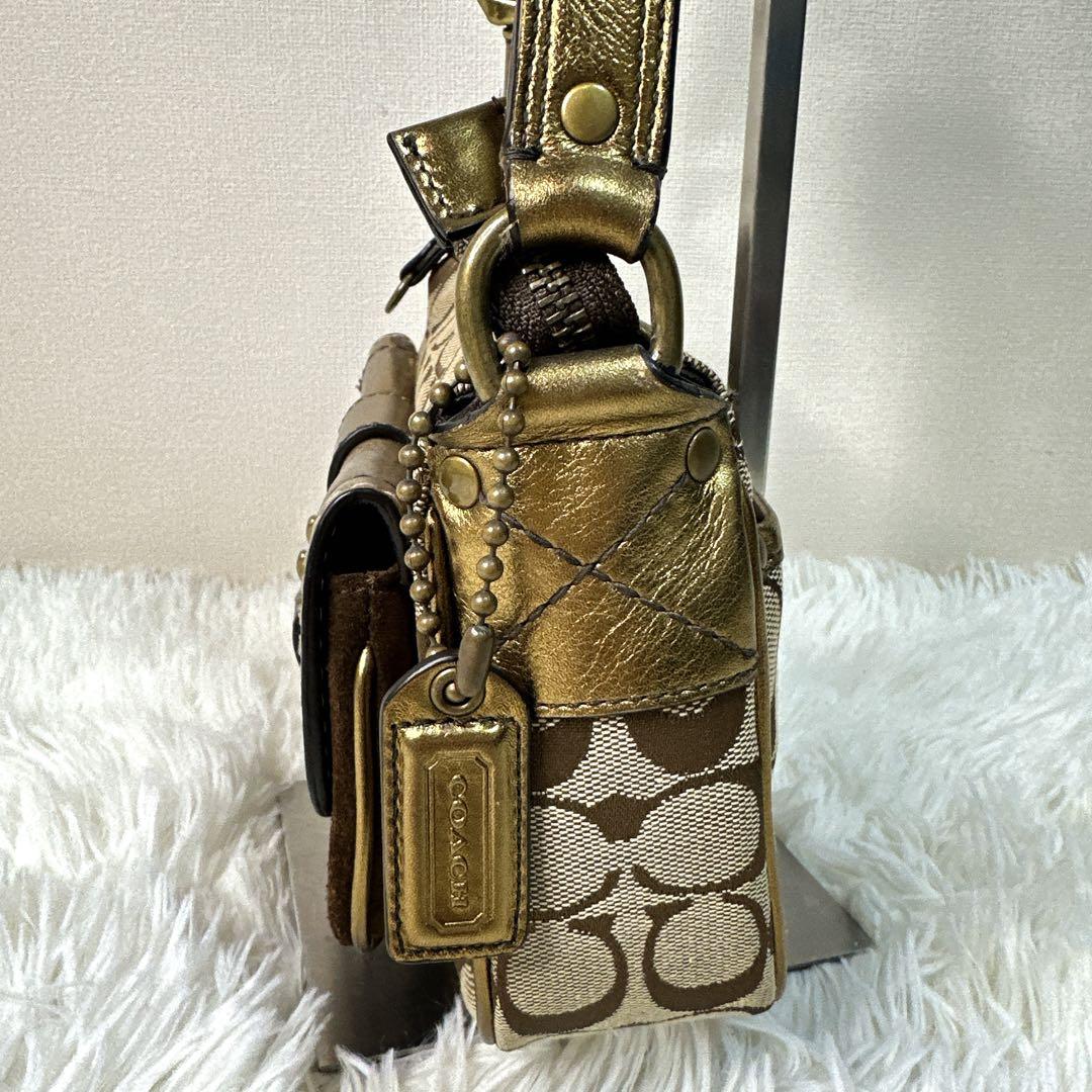 希少・限定版 COACH Signature 2004秋 GOLD SOHO